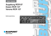 Blaupunkt Augsburg RCR 87 Bedienungsanleitung