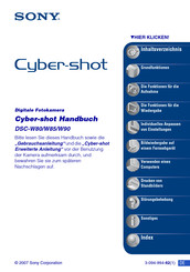 Sony Cyber-shot DSC-W85 Handbuch