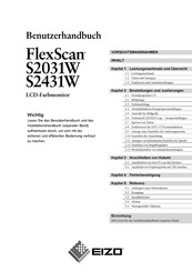 Eizo FlexScan S2031W Benutzerhandbuch