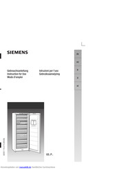 Siemens GS..P Serie Gebrauchsanleitung