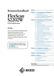 Eizo FlexScan S2202W Benutzerhandbuch