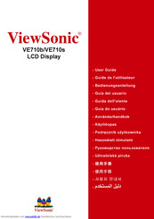 ViewSonic VE710s Betriebsanleitung
