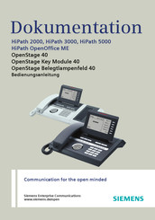Siemens HiPath OpenOffice ME Bedienungsanleitung