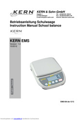 KERN EMS-BA-de-1213 Betriebsanleitung
