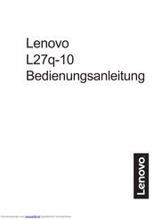 Lenovo L27q-10 Bedienungsanleitung