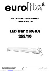 EuroLite LED Bar 2 RGBA Bedienungsanleitung