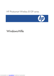 hp Photosmart B109 Series Handbuch