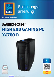 Medion HIGH END GAMING PC X4700 D Bedienungsanleitung
