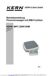 KERN MPC 250K100M Betriebsanleitung