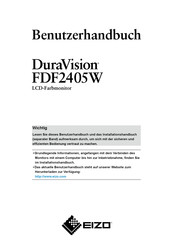Eizo DURAVISION FDF2405W Benutzerhandbuch