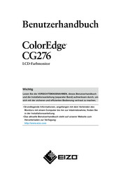 Eizo Color Edge CG276 Benutzerhandbuch