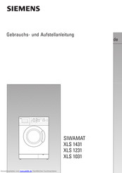 Siemens Siwamat XLS 1231 Gebrauchsanleitung