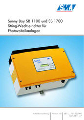 SMA Sunny Boy SB 1100 Installationsanleitung