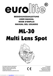 EuroLite ML-30 Multi Lens Spot Bedienungsanleitung
