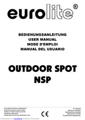 EuroLite Outdoor Spot NSP Bedienungsanleitung