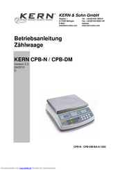 KERN CPB-DM Betriebsanleitung