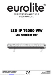 EuroLite LED IP T2000 WW Bedienungsanleitung