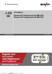 EWM Phoenix 501 Progress puls HP MM FKW Betriebsanleitung