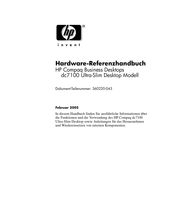 HP dc7100 Ultra-Slim Desktop Referenzhandbuch