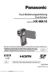 Panasonic HX-WA10 Kurzanleitung