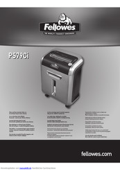 Fellowes PS-79Ci Anleitung