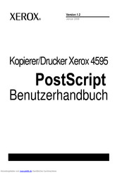 Xerox POSTSCRIPT 4595 Benutzerhandbuch