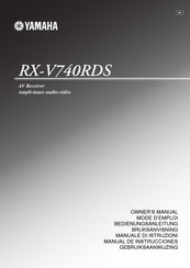 Yamaha RX-V740RDS Bedienungsanleitung