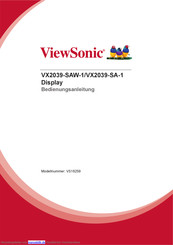 ViewSonic VX2039-SAW-1 Bedienungsanleitung