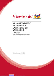 ViewSonic VA2465S-3 Bedienungsanleitung