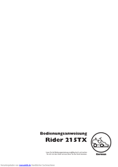 Husqvarna Rider 215TX Bedienungsanweisung