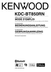 Kenwood KDC-BT850RN Bedienungsanleitung