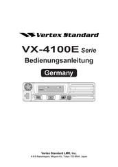 Vertex Standard VX-4100E SERIE Bedienungsanleitung
