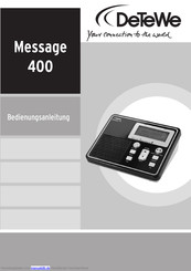 DETEWE Message 400 Bedienungsanleitung