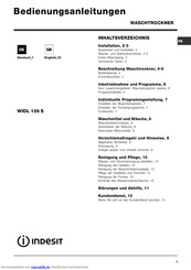 Indesit WIDL 126 S Bedienungsanleitungen