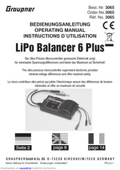GRAUPNER LiPo Balancer 6 Plus Bedienungsanleitung