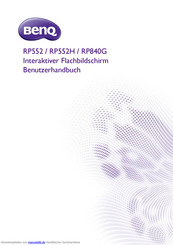 BenQ RP552 Benutzerhandbuch