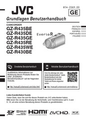 JVC GZ-R435GE Benutzerhandbuch