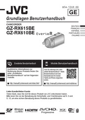 JVC EVERIO R GZ-RX610BE Grundlagen Benutzerhandbuch