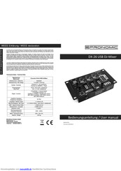 Pronomic DX-26 Bedienungsanleitung