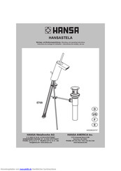 Hansa 5709 Montageanleitung Und Bedienungsanleitung