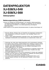 Casio XJ-S58 Bedienungsanleitung