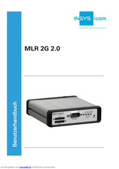 INSYS MLR 2G 2.0 31-22-03.172 Benutzerhandbuch