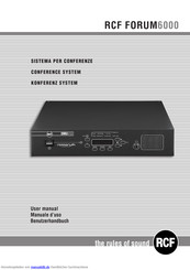 RCF DMU 6100 Benutzerhandbuch