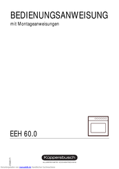 Küppersbusch EEH 60.0 Bedienungsanweisung Mit Montageanweisungen