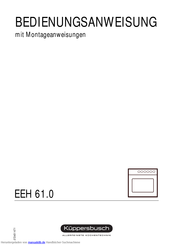 Küppersbusch EEH 61.0 Bedienungsanweisung Mit Montageanweisungen