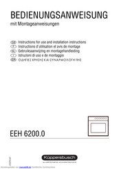 Küppersbusch EEH 6200.0 Bedienungsanweisung Mit Montageanweisungen