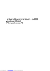 HP dx2390 Referenzhandbuch