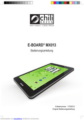 chiliGREEN E-Board MX013 Bedienungsanleitung
