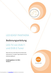 CMX LED 8245F PANTHERA Bedienungsanleitung