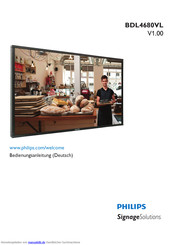 Philips Signage Solutions BDL4680VL Bedienungsanleitung